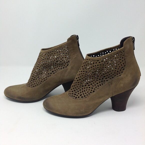 Audley london taupe leather lattice ankle boots 39 - Picture 12 of 16